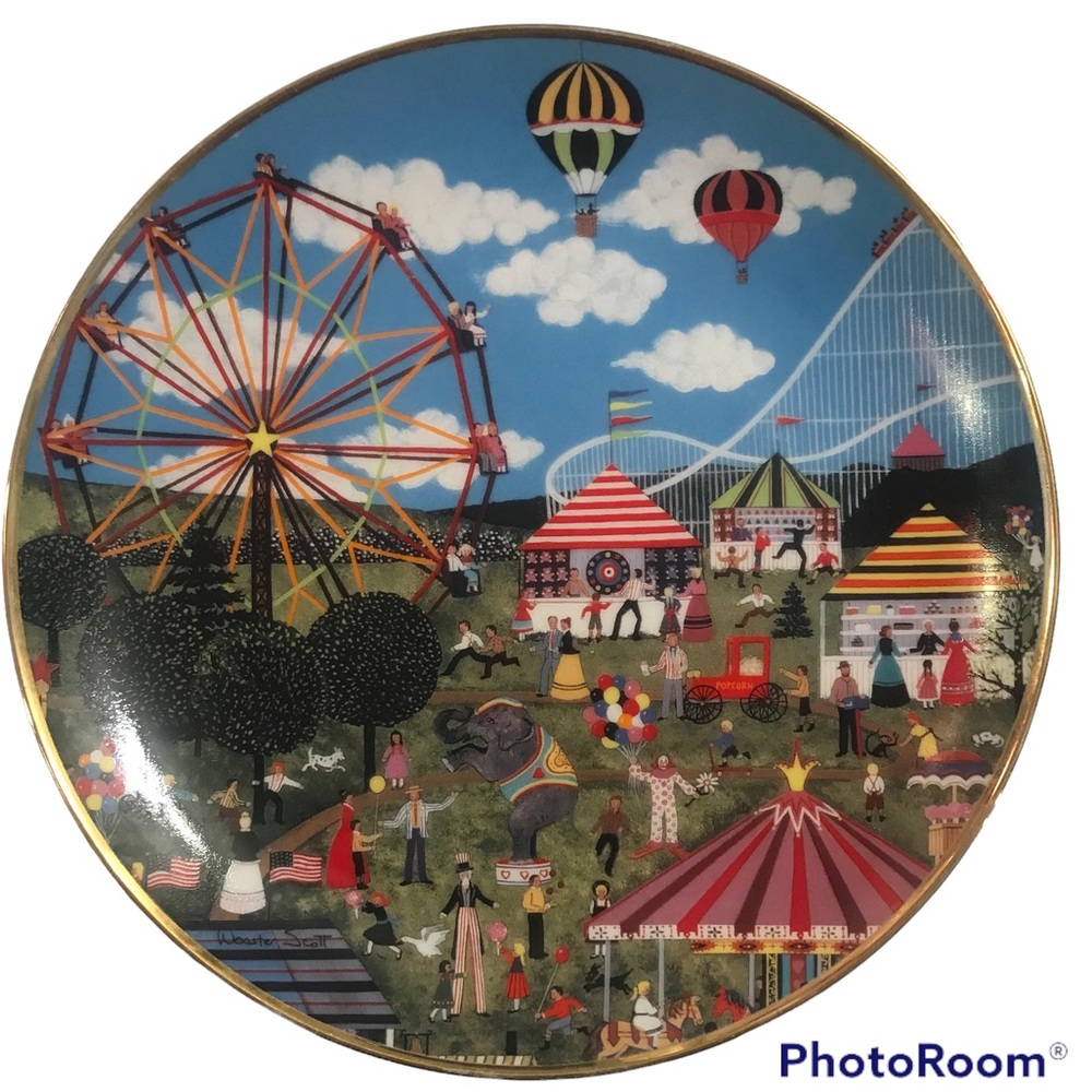The Franklin Mint Country Carnival By Wooster Scott Decorative Plate